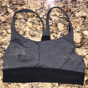 Lululemon Gray & Black Sports Bra